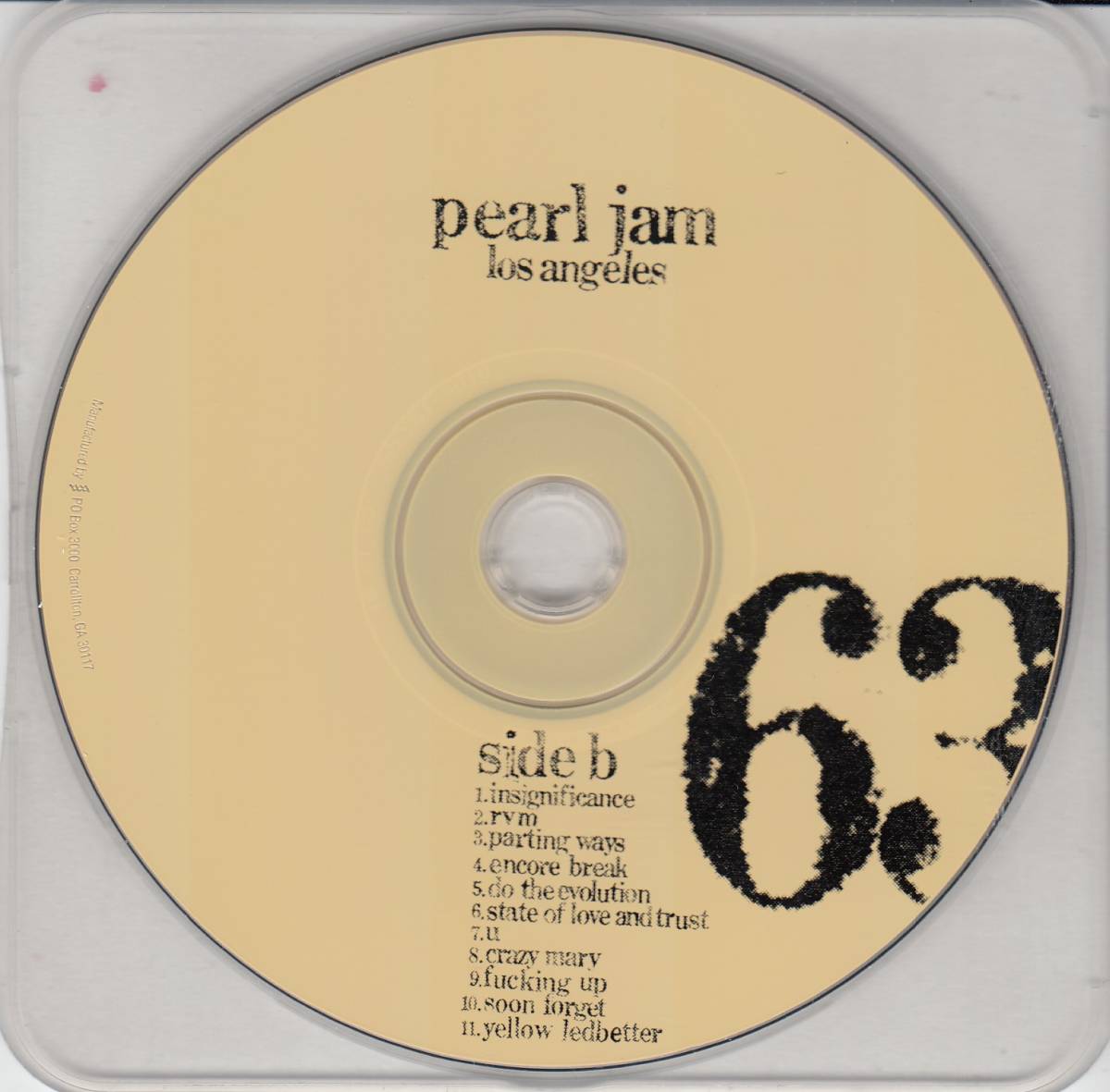 輸 Pearl Jam Los Angeles, California October 24, 2000 2CD (VOL.63)◆規格番号■E2K-85614◆送料無料■即決●交渉有_画像4