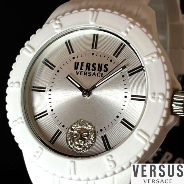 ★ホワイト.白色★Versus Versace/ベルサス ベルサーチ/メンズ(レディース）腕時計/男性.女性用/ヴェルサス ヴェルサーチ/お洒落/激レア_画像1