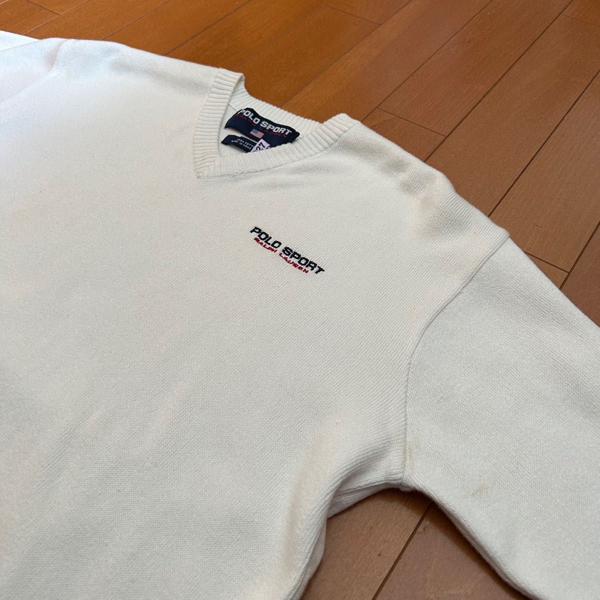 古着 90s Ralph Lauren POLO SPORT Vネック ニット