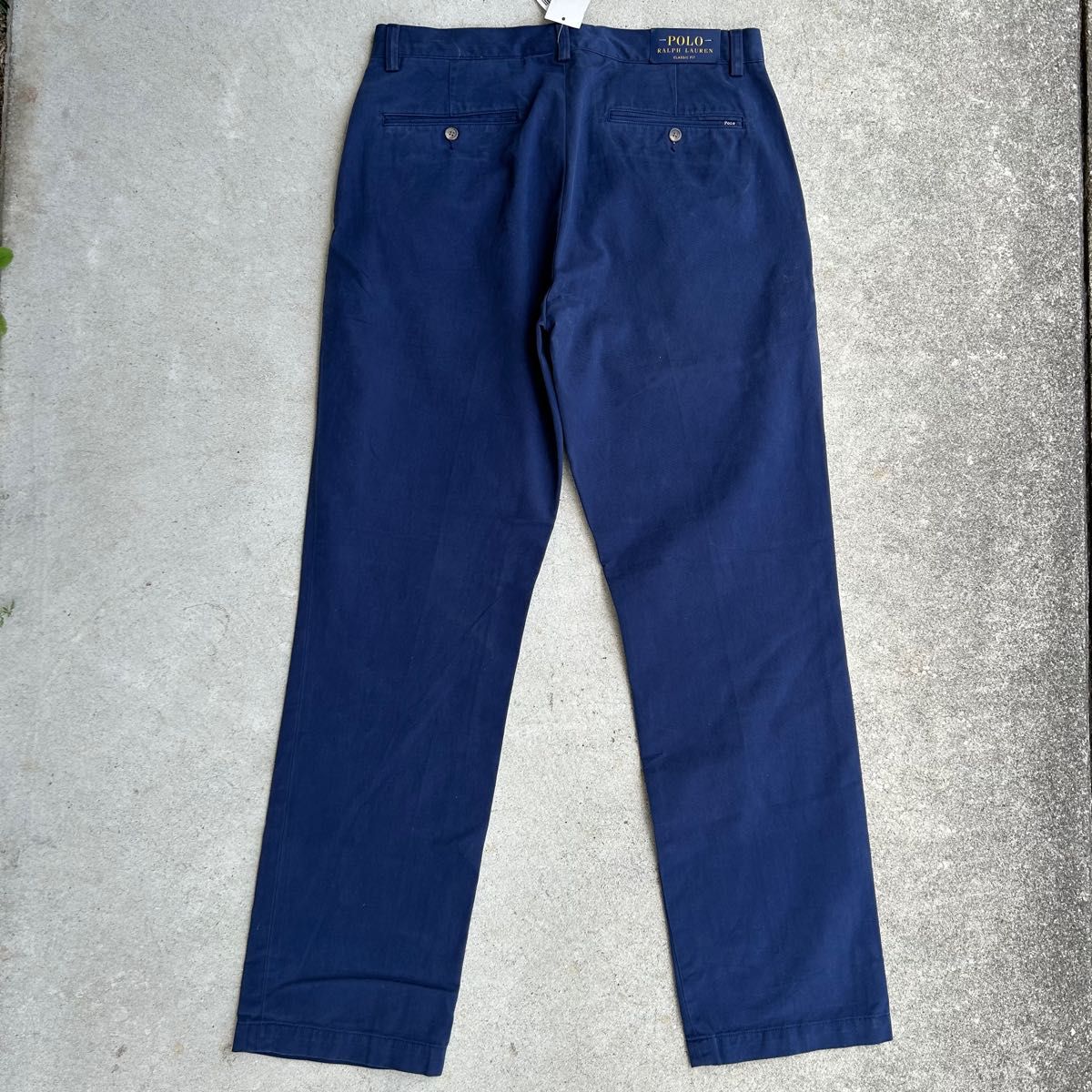 新品 90s POLO Ralph Lauren チノパン ポロチノ W32 紺 Yahoo!フリマ