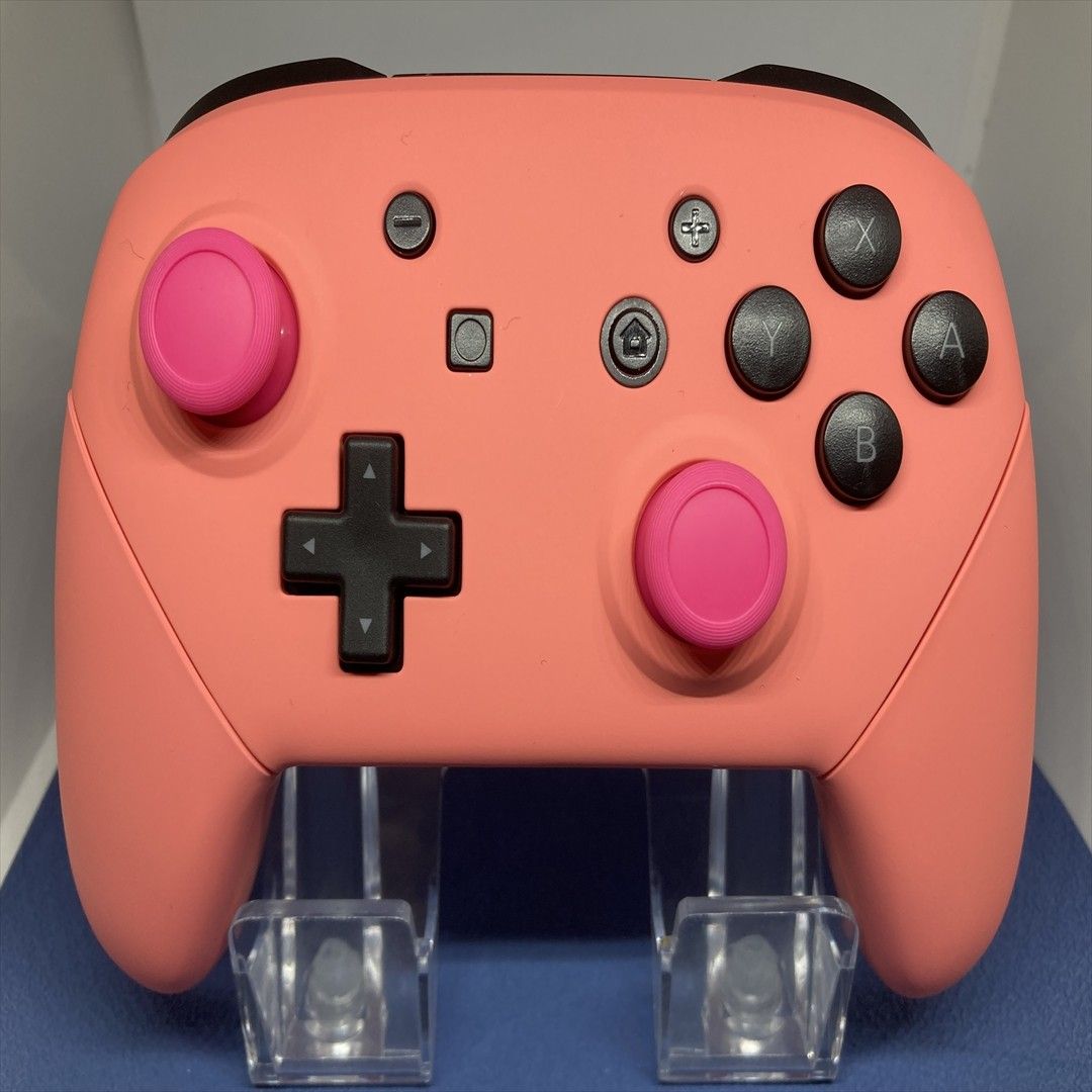 Nintendo switch プロコントローラー カスタム ピンク ブラック 純正