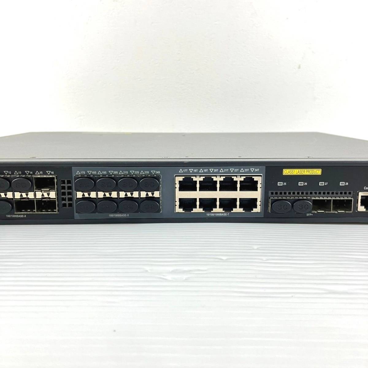 511【通電OK】NEC QX-S5224GP-4X 1GbE高機能 レイヤ2スイッチ IPv6 IRFスタック sFlow 10/100/1000BASE-T SFP+ スロット エヌイーシー_画像4