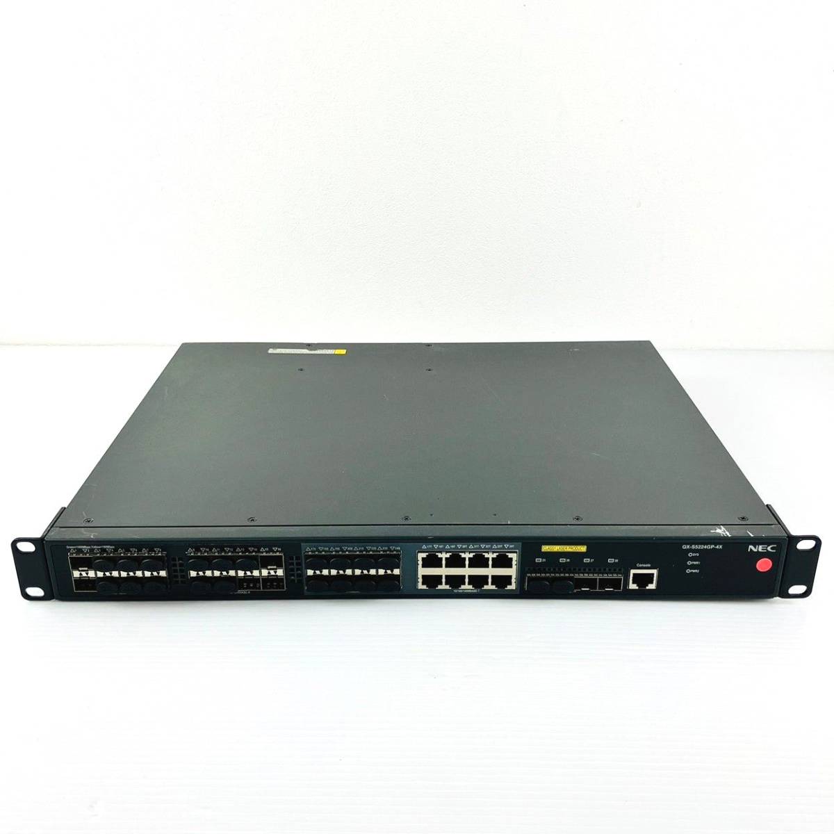 515【通電OK】NEC QX-S5224GP-4X 1GbE高機能 レイヤ2スイッチ IPv6 IRFスタック sFlow 10/100/1000BASE-T SFP+ スロット エヌイーシー_画像1
