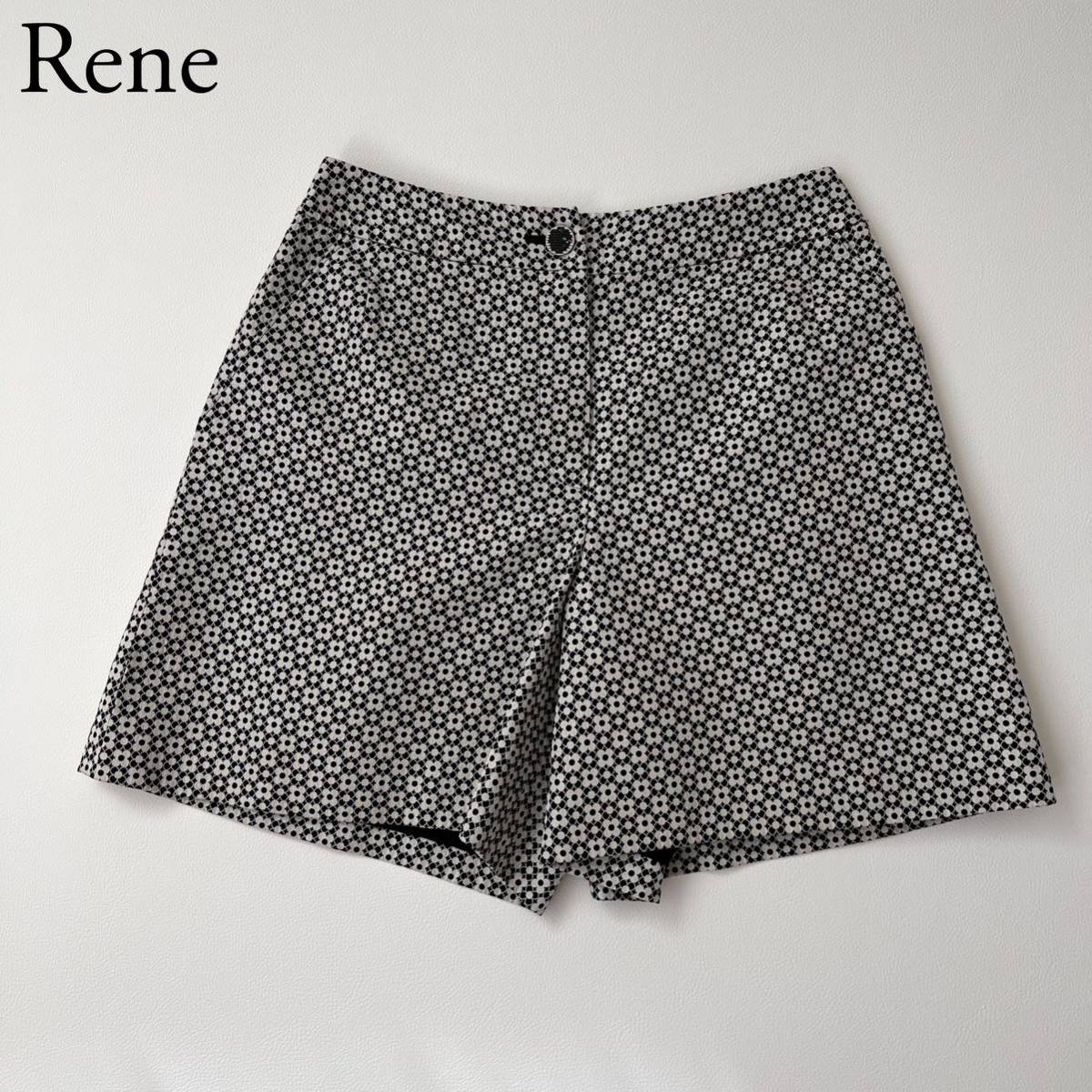 超安い】 ルネ Rene ショートパンツ レディース 花柄 総柄 フラワー柄