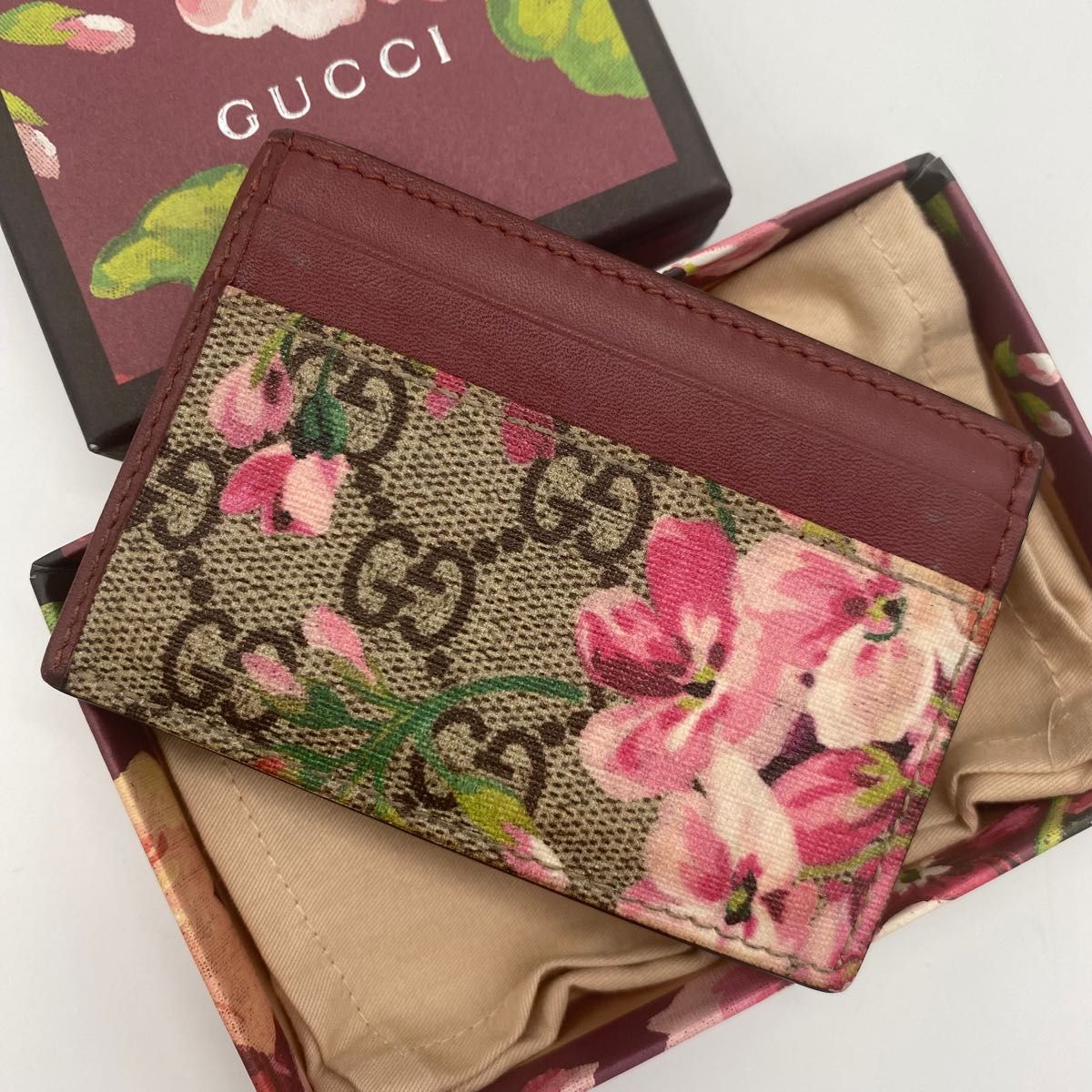 グッチ GUCCI カードケース パスケース GG柄 花柄 Yahoo!フリマ（旧）-