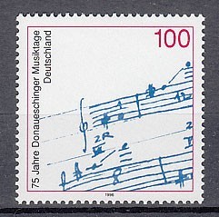 ドイツ 1996年未使用NH ドナウエッシンゲン音楽祭#1890_画像1