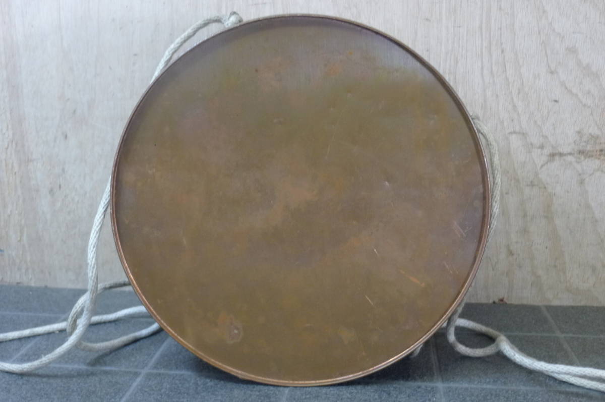 GG033 鮎缶 丸型 銅製 約1.9kg あゆ 入れ物 /100_画像5