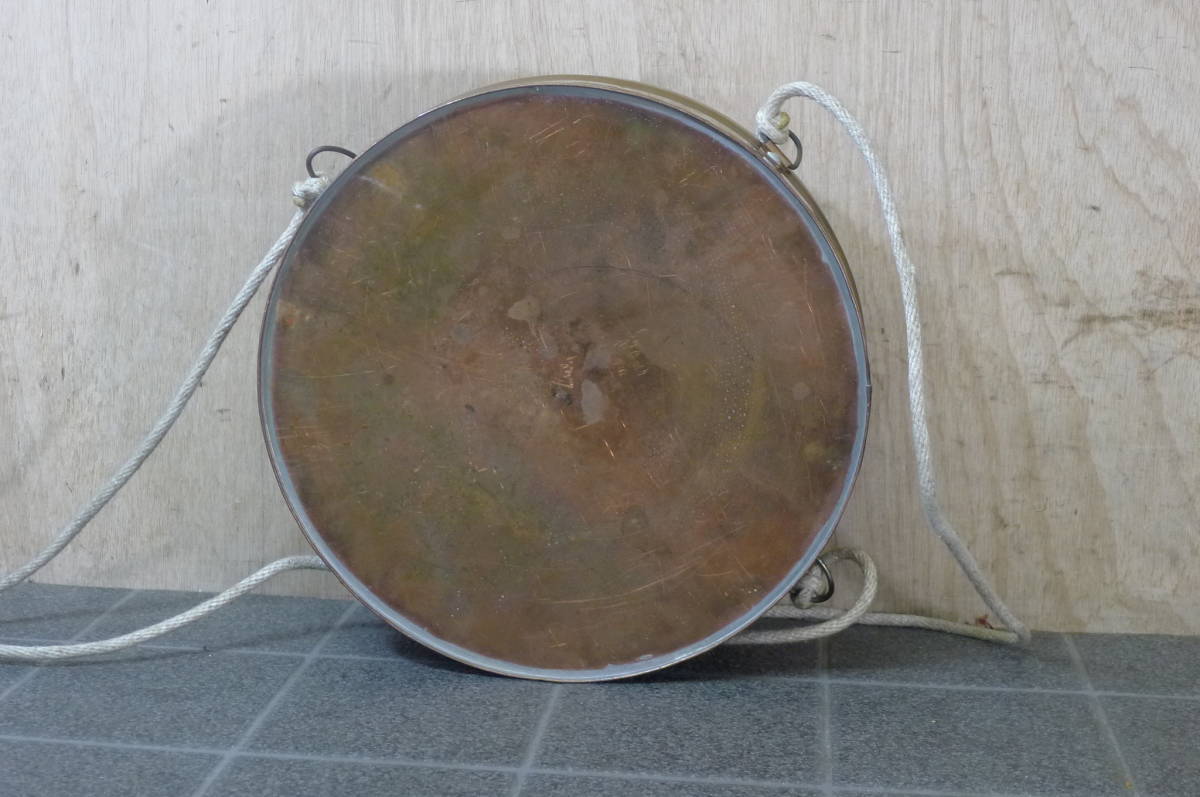 GG033 鮎缶 丸型 銅製 約1.9kg あゆ 入れ物 /100_画像9