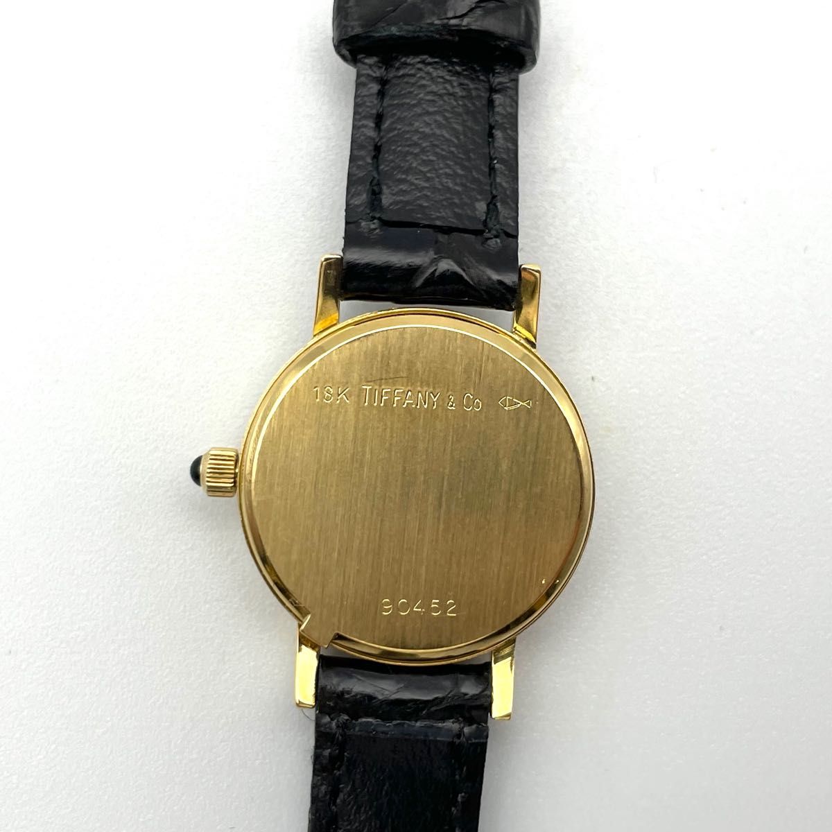 【美品・稼働・OH済】ティファニー TIFFANY&CO ラウンド クラシック デイト 18K 750 レディース 腕時計