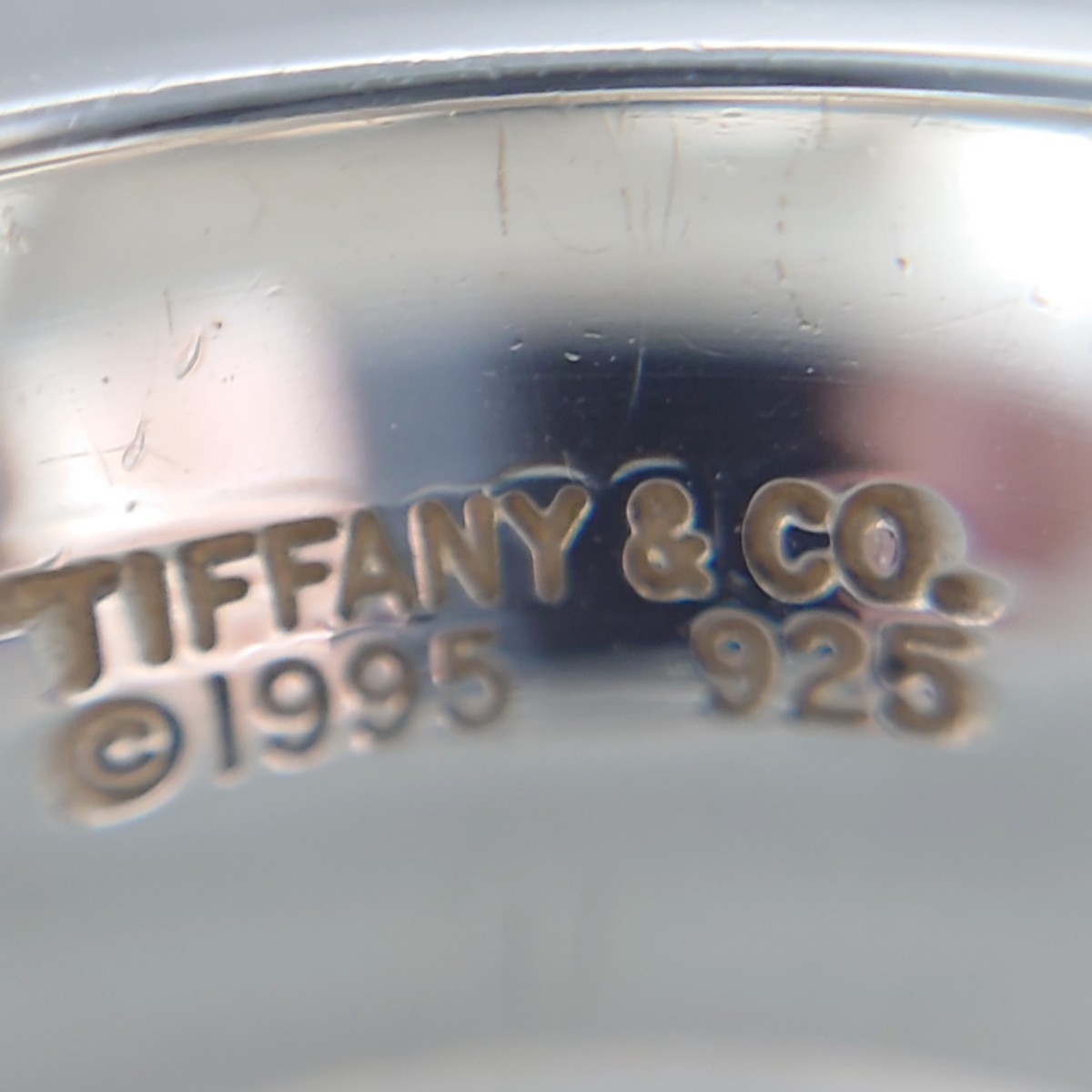 【TIFFANY&Co.】ティファニー グルーヴドダブルライン リング　シルバー925　8号　指輪_画像7