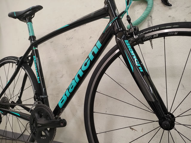 ■ 1円スタート売切り!! ■ BIANCHI VIA NIRONE7 105 2019 size:55 170-180cm ビアンキ ヴィアニローネ ロードバイク 2×11 22段変速_画像3