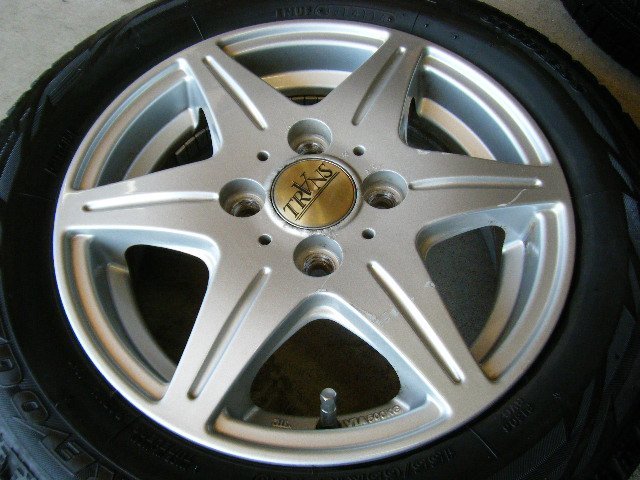 ワゴンＲ ムーヴ 履きつぶしに！ 155/65R13 REVOGZ スタッドレス・アルミ４本！！　　　　S1183_画像3