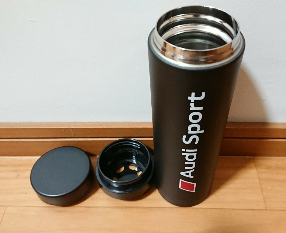  Audi stainless steel Thermo bottle 300mlAudi Sport with logo black unused 