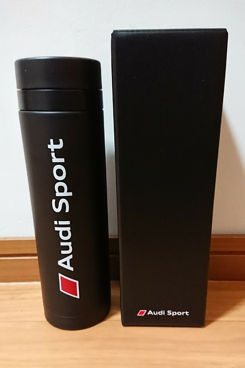  Audi stainless steel Thermo bottle 300mlAudi Sport with logo black unused 