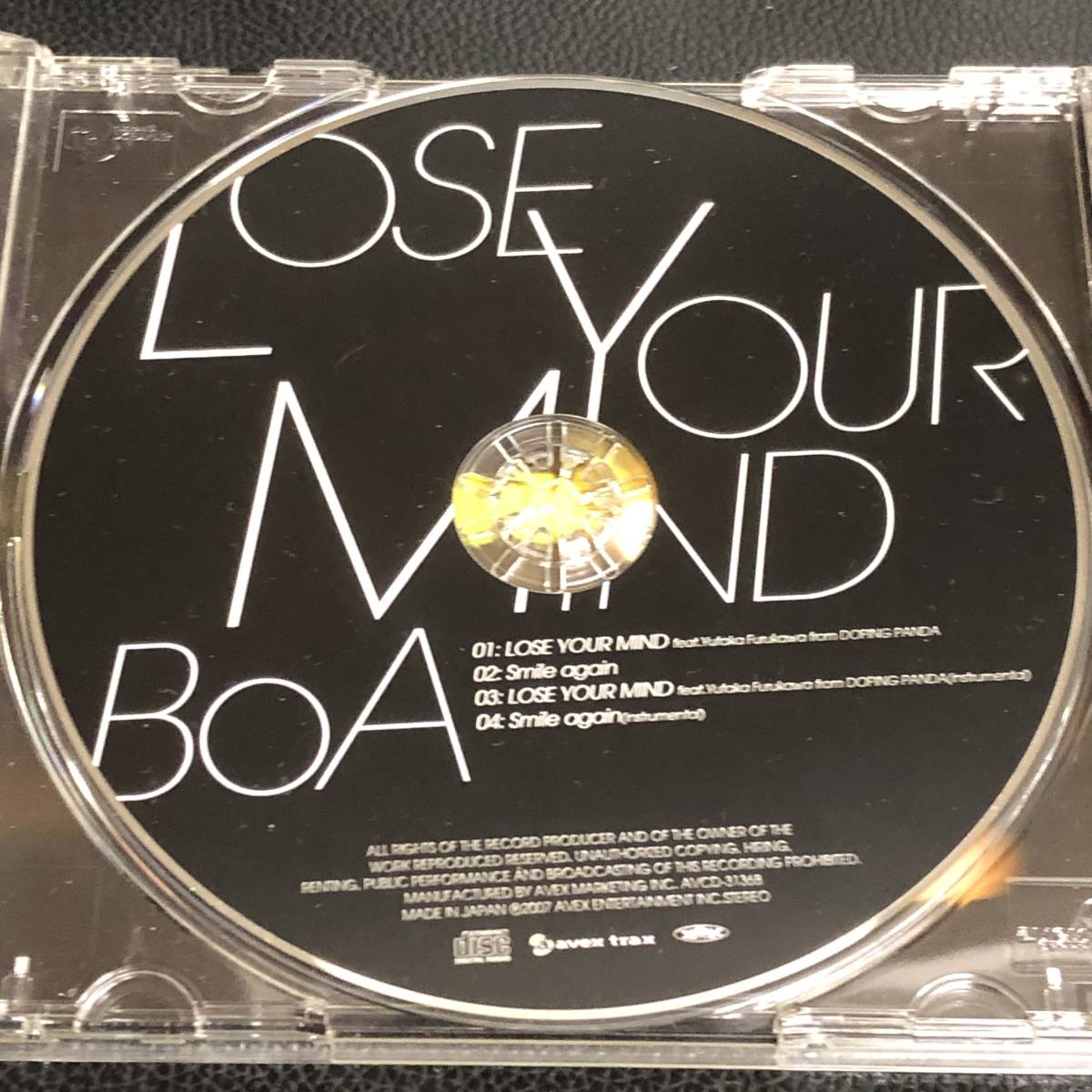 《中古》 音楽CD 「BoA：LOSE YOUR MIND」 シングル J-POP 邦楽 中古_画像4