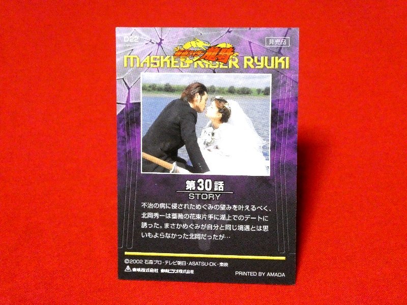 仮面ライダー龍騎　MASKED　RIDER　RYUKI　TradingCard　非売品カードトレカ　D22