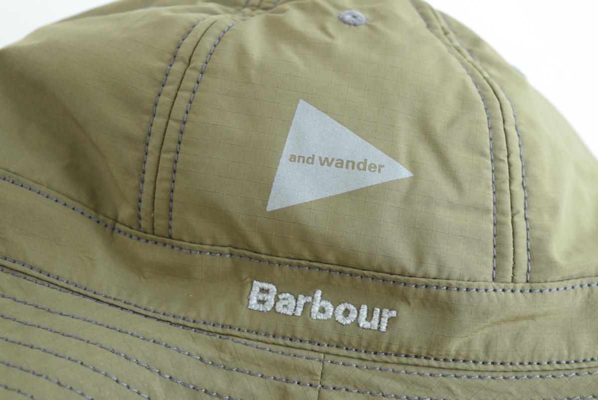 新品 Barbour × and wander バブアー × アンドワンダー 定価1万3200円 POLARTEC バケットハット 帽子 S/M 管理番号M286Q93KHAKI