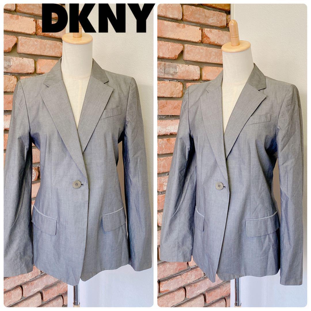 2663 unused DKNY Donna Karan summer tailored jacket cotton 