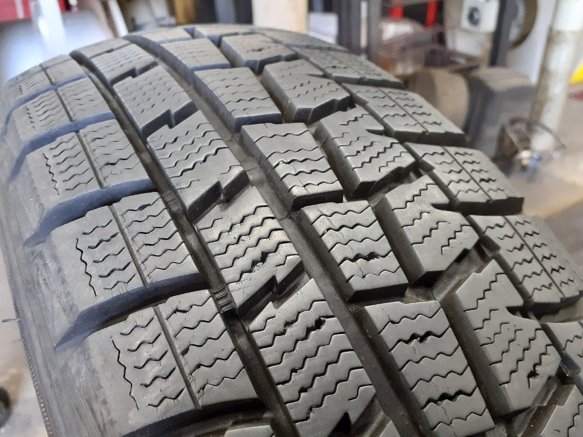 PF4243①■165/55R14 72Q　1本のみ　DUNLOP WINTER MAXX 01　送料無料 冬 ’19年 8分山 ワゴンR ムーブ パレット ルークス ラパン ゼスト_画像2