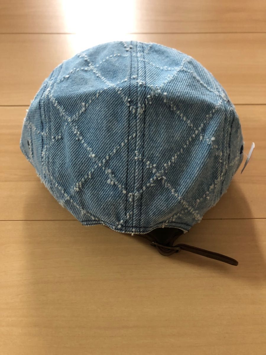 シュプリーム　Punched Denim Camp Cap　デニム