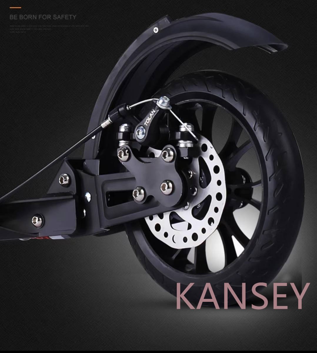  new arrival * for adult scooter black adult scooter - disk brake, folding type, adjustment possibility, maximum 100kg, non electric 