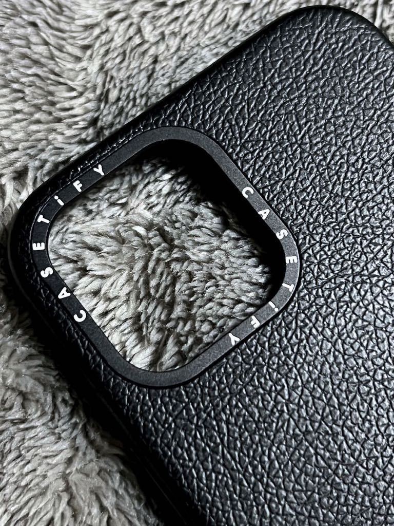 CASETiFY MagSafe 対応 レザーケース iPhone13 Pro Max Jet Black スマートフォンケース スマホケース_画像1