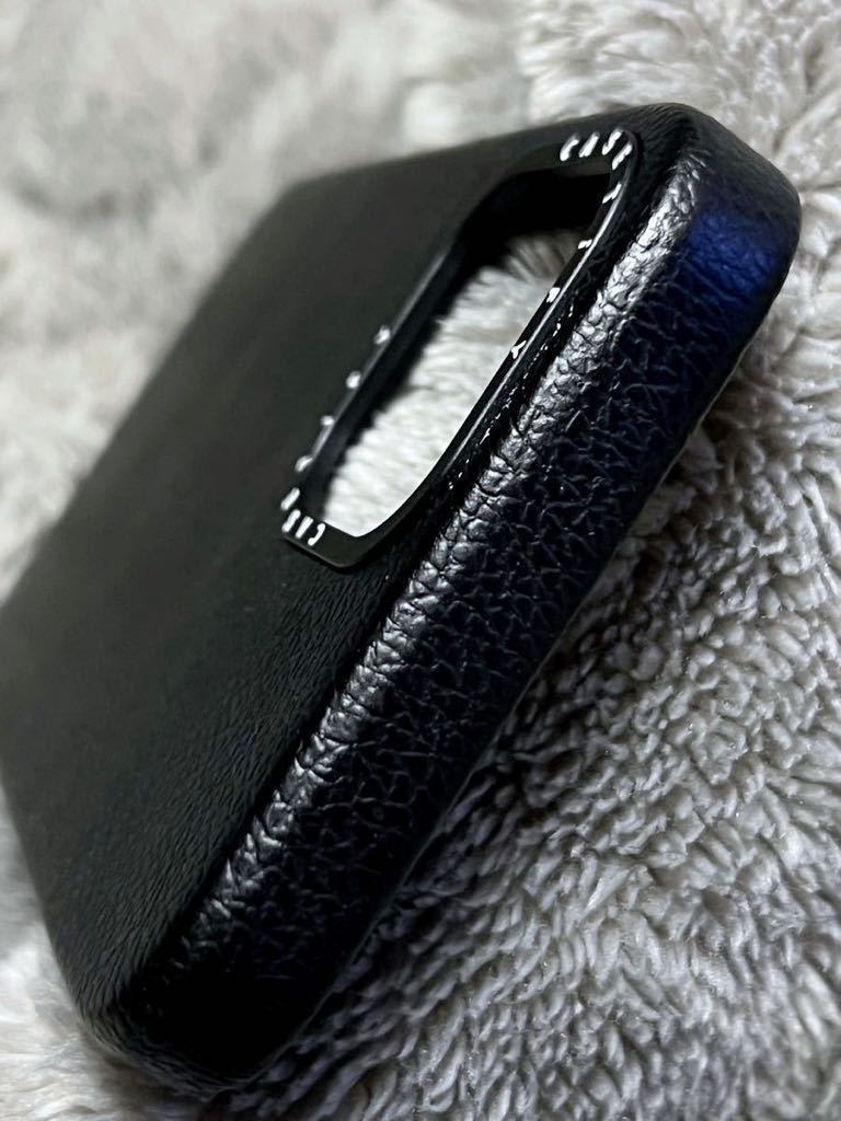 CASETiFY MagSafe 対応 レザーケース iPhone13 Pro Max Jet Black スマートフォンケース スマホケース_画像4