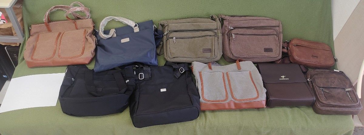 良質の新品カバン（鞄）１０個　【カバン店廃業による大量在庫処分】ショルダーバッグ、トートバック等