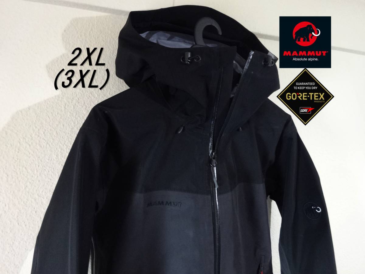 残1　定7.6万 マムート ゴアテックス 山岳 ハードシェルジャケット 防水ジャケット 2XL 3XL クレータージャケット Crater HS Hooded Jacket