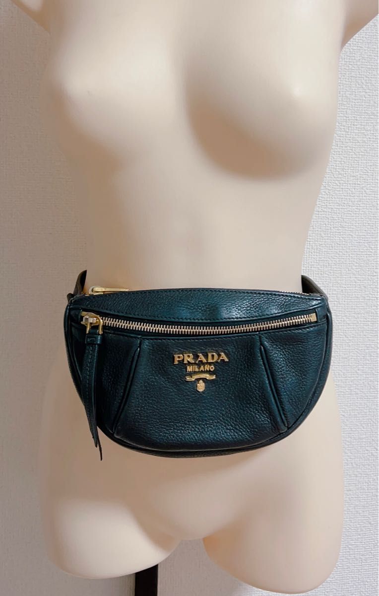 PRADA プラダ　レア　ウエストポーチ　ベルトバッグ　 レザー ボディバッグ