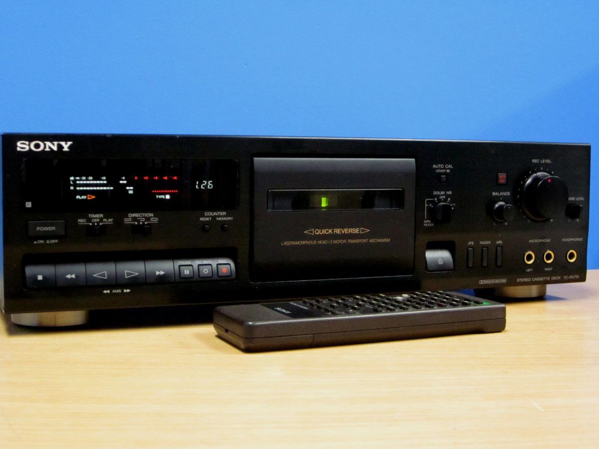 品揃え豊富で SONY☆良品 カセットデッキ☆簡易リモコン&取説付☆TC