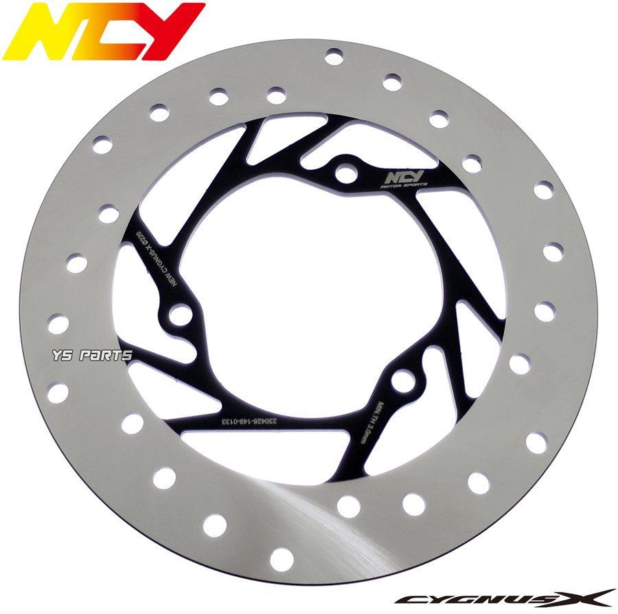 [正規品]NCY N-23最高峰220mmリアビッグディスク BW'S125/BWS125[2型国内BG1]BW'S R/BW'SR/BWSR[2型台湾2JS]【サイドギャップ構造】_画像2