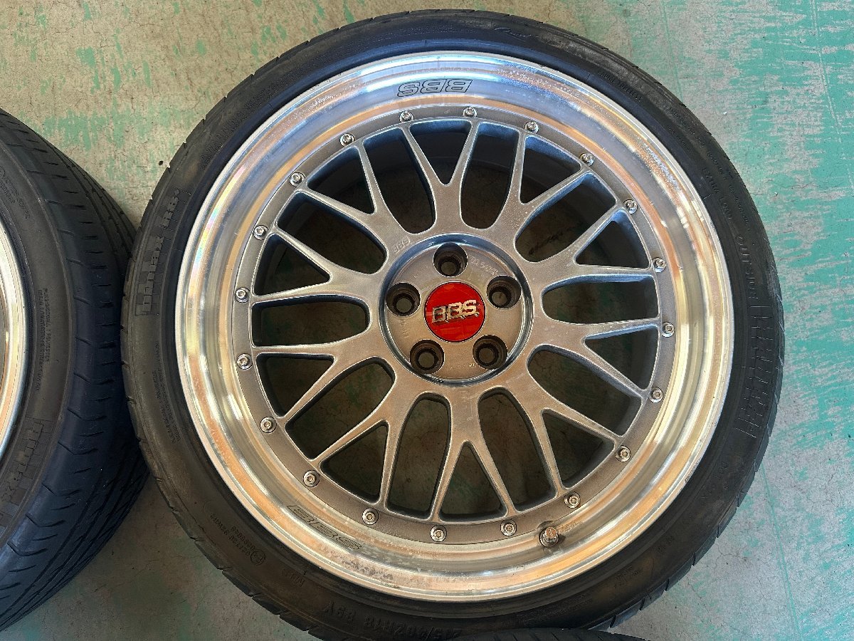 【 1円スタート 】 BBS LM 247 18インチ 7.5J +49 5H PCD100 RADAR Dinax R8 ＋ 215/40R18 タイヤ付き 4本セット P231030a_画像5