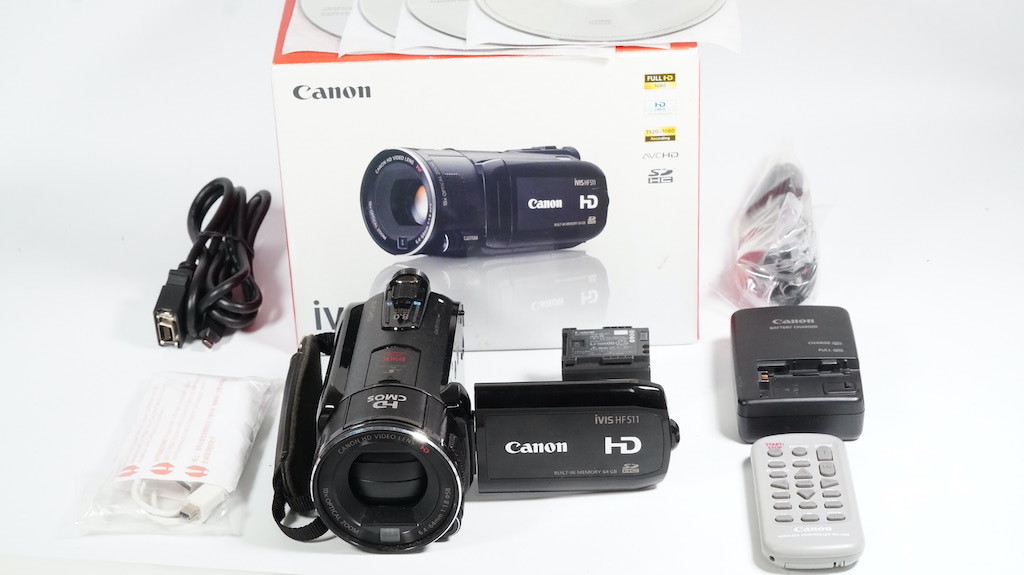 Canon キャノン iVIS HF S11 ブラック 元箱 1週間保証 /9361_画像1