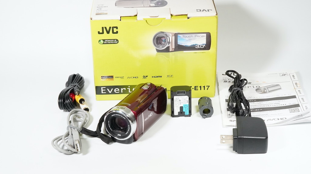 超歓迎】 GZ-E117-R Everio Victor JVC レッド /9381 1週間保証 元箱