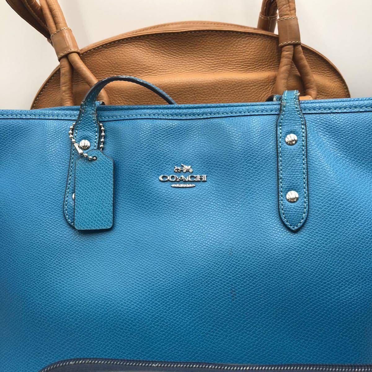 1円『豪華5点セット』人気高級ブランドまとめ コーチ COACH フルラ FURLA ジルサンダー クロエ アリソン トートバッグ ハンド レザー 本革_画像4