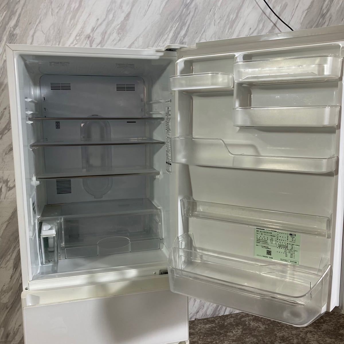 Panasonic 冷蔵庫 NR-C32HGM-W 315L 家電 L240-