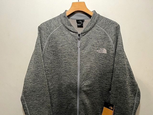 新品 正規品 USA限定 日本未発売 The North Face ノースフェイス MA-1タイプ フリースジャケット ジップアップジャージ グレー US-L