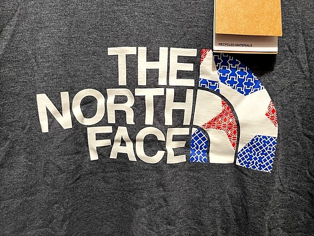 送料￥380 新品 正規品 USA限定 日本未発売 The North Face ノースフェイス ハーフドームロゴ 半袖Tシャツ US-M D.Grey_画像2