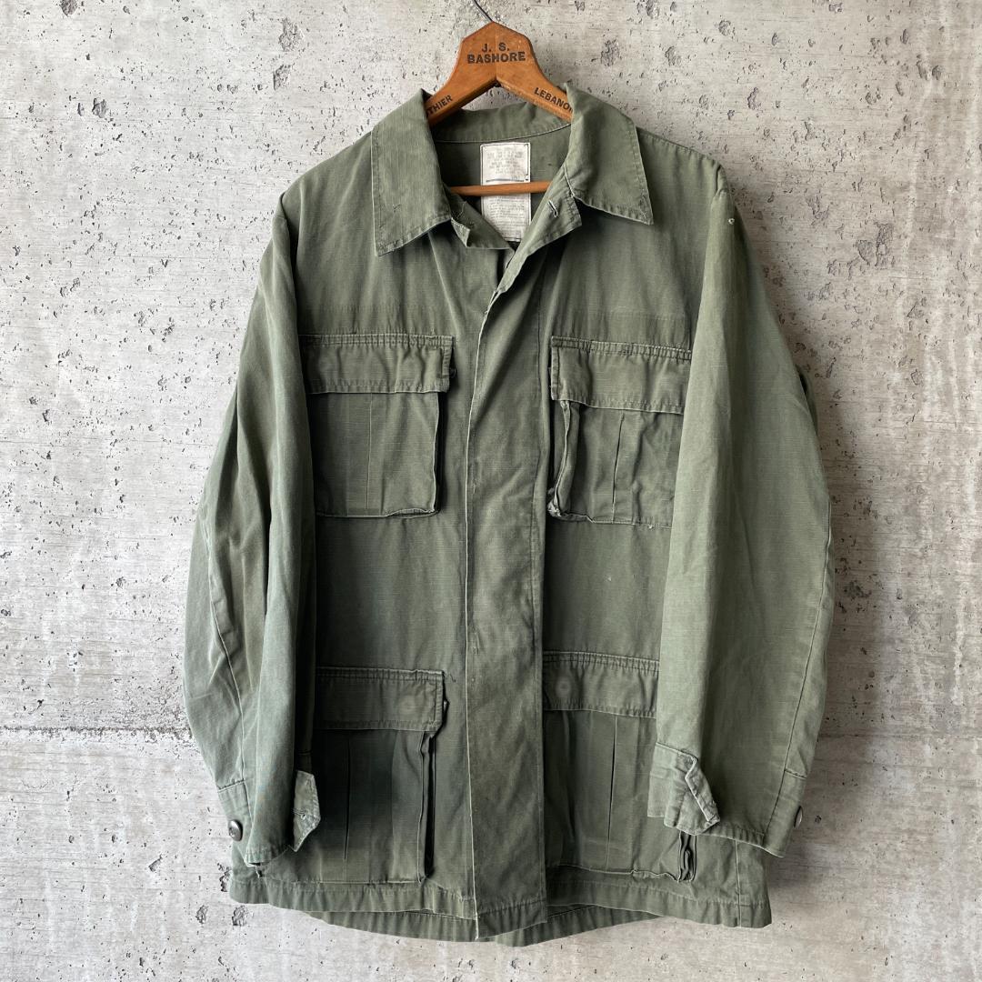 KU314 アメリカ軍 BDU 実物 ジャケット オリーブ ジャケット 無地-