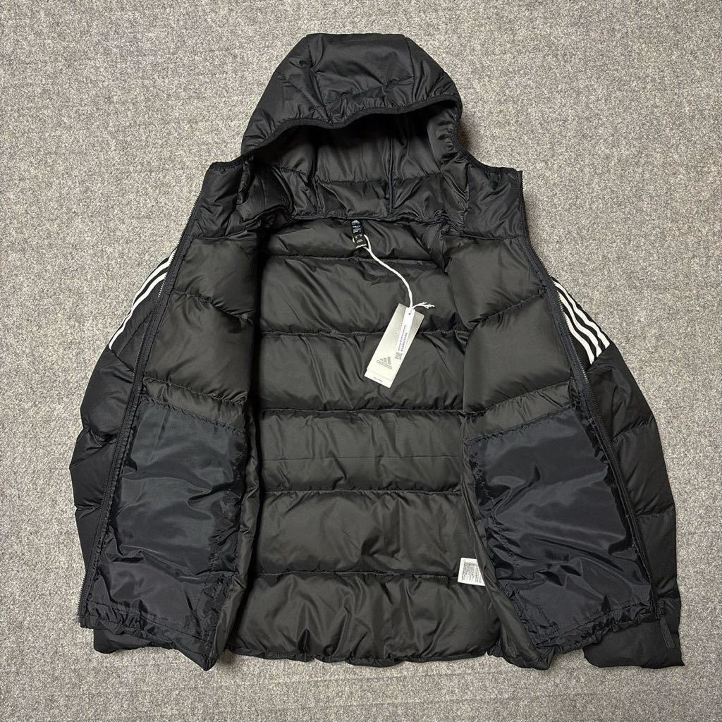 O（XL)サイズ ★ 新品 adidas ESS MID Down Jacket アディダス ダウンジャケット エッセンシャルズ 黒 防寒 アウター 黒 GT141 LL 2L_画像6