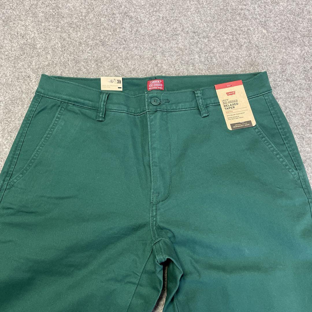 W36 ★ 新品 リーバイス XX CHINO リラックステーパー 緑 グリーン チノパン ストレッチツイル パンツ LEVI'S A2263-0012_画像2