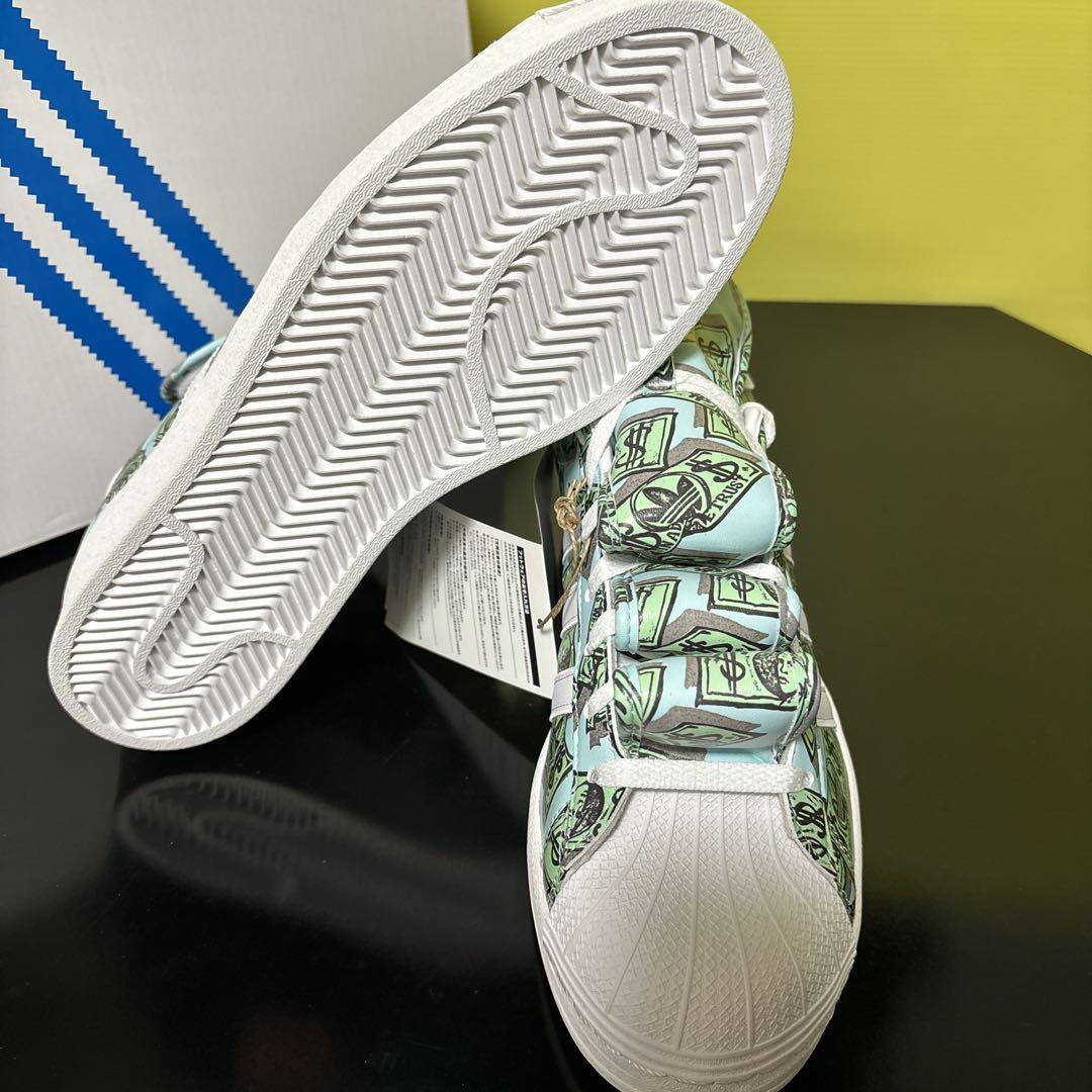 27.0cm * new goods Adidas × Jeremy Scott super Star money print adidas Jeremy Scott SUPERSTAR sneakers HP6596