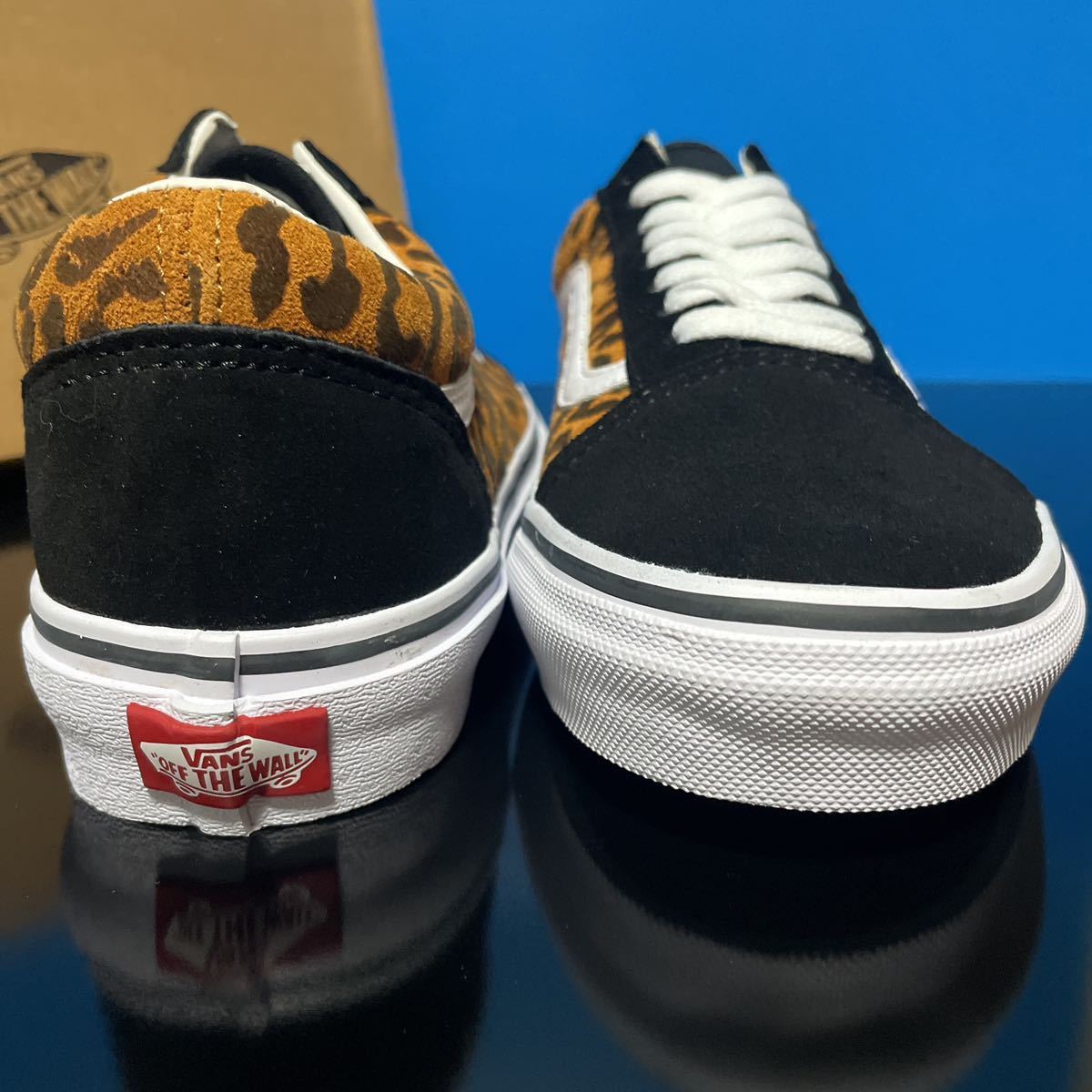 27.5cm/US9.5 ★新品 VANS OLD SKOOL オールドスクール V36CF LEOPARD スウェード スニーカー バンズ ヴァンズ レオパード レザー 本革_画像4