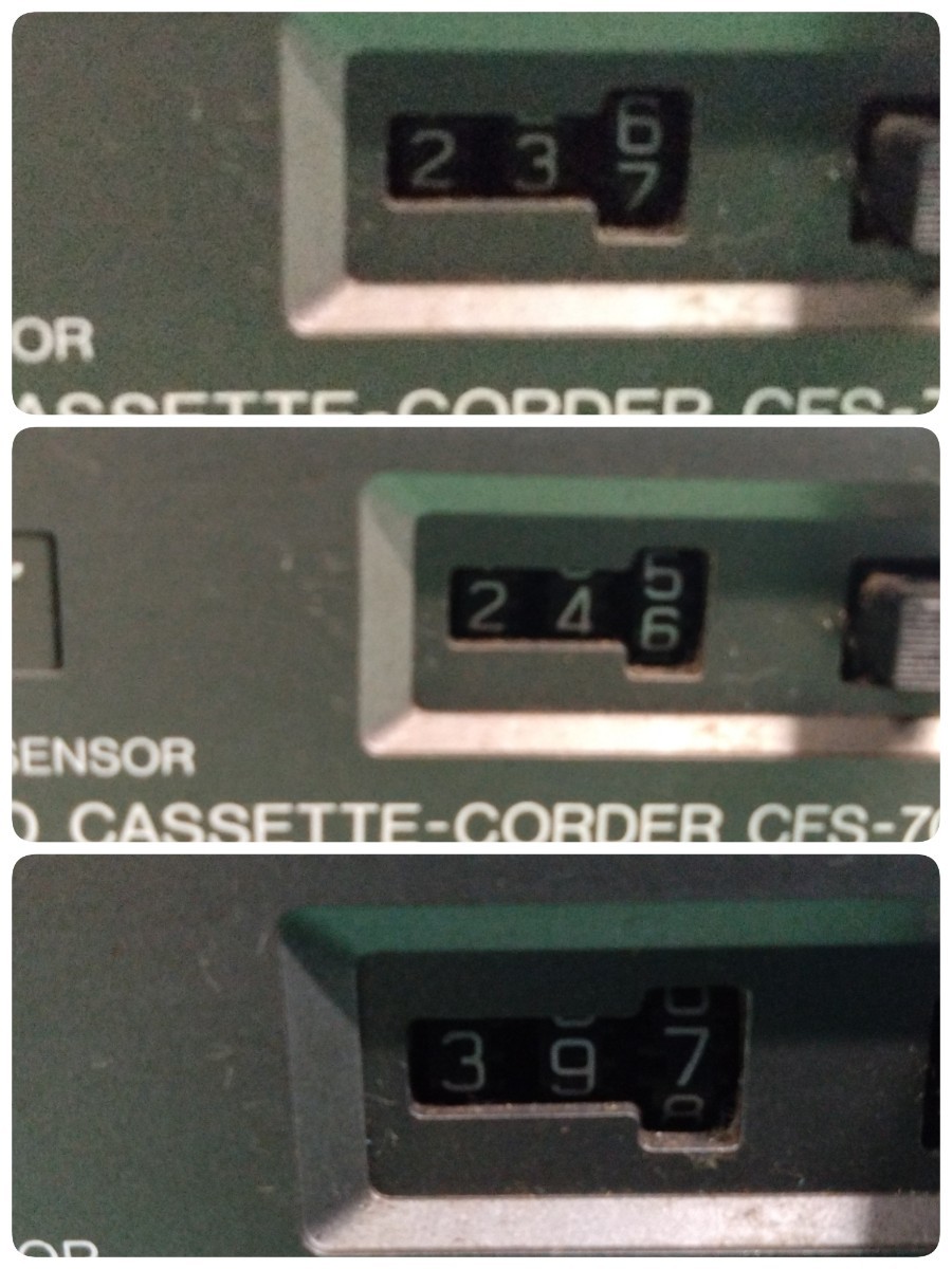 * 1979 year made Showa Retro that time thing SONY Sony CFS-70 radio-cassette FM/AM 2 band radio reception OK cassette it is possible to reproduce operation verification settled goods with special circumstances ③