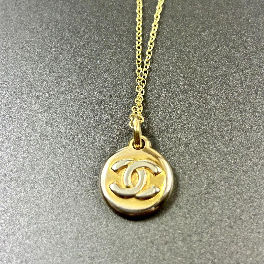 CHANEL　シャネル　 ココマーク　ゴールド　ネックレス　アクセサリー　チェーン 金属　レディース　ユニセックス ロゴ　サークル　円　_画像3