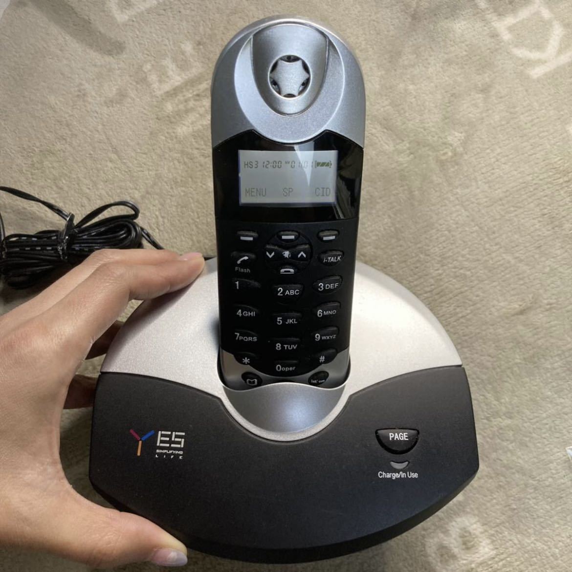 新品 YES IP電話/固定電話 YSP-101 ブラック ワイヤレス Ｙ_画像4