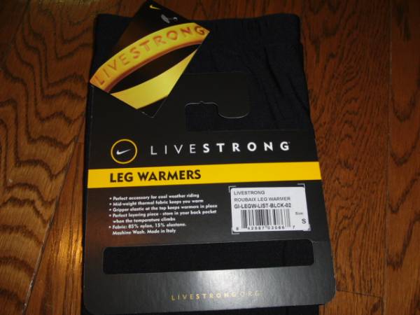 日本未発売 ナイキ NIKE LIVESTRONG Leg Warmer レッグウォーマー  L or XL サイズ選択可の画像3