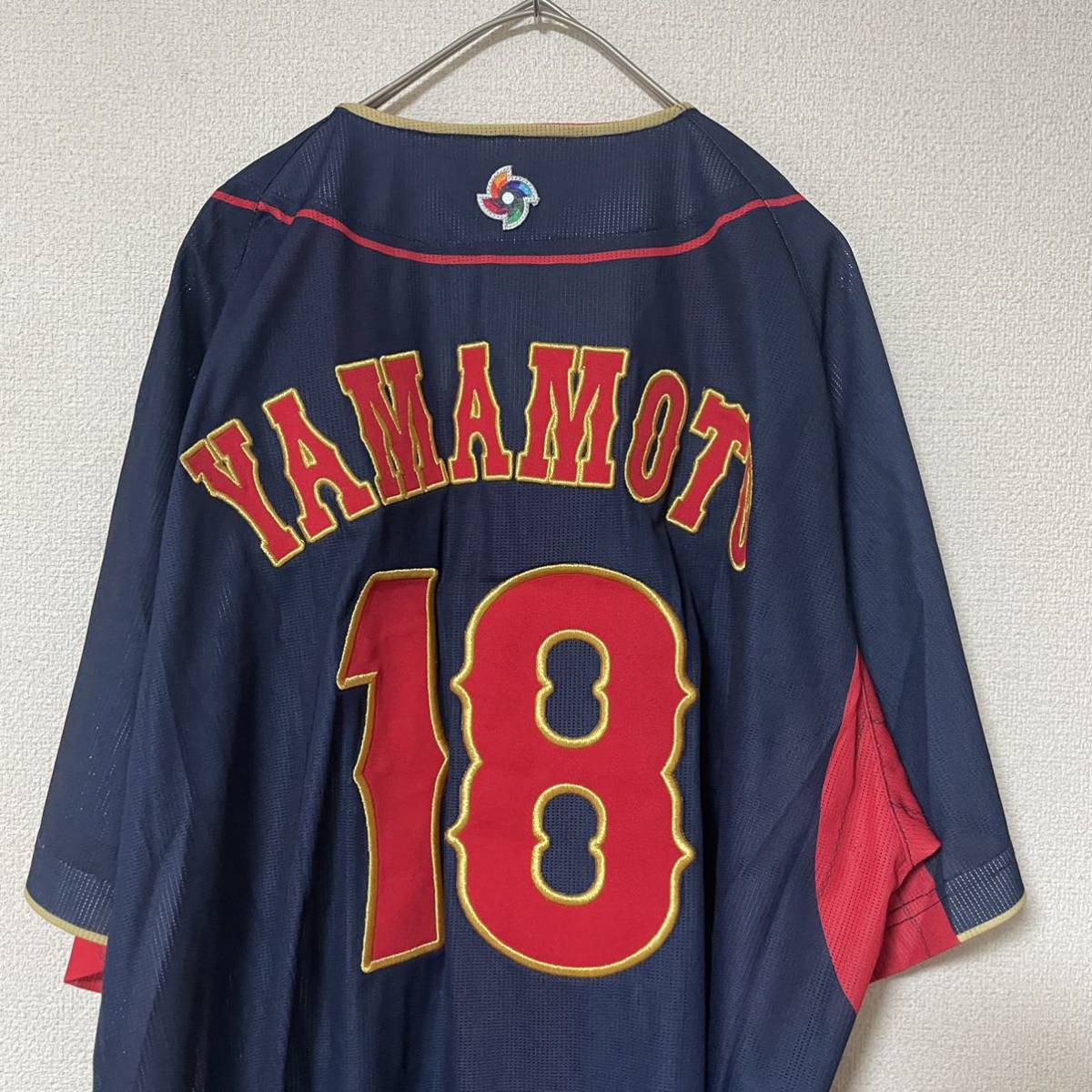 【超希少品】侍ジャパン　WBC 日本代表　ビジター　山本由伸　18 オリックスバッファローズ　レプリカユニフォーム　刺繍　ワッペン　 XO_画像4