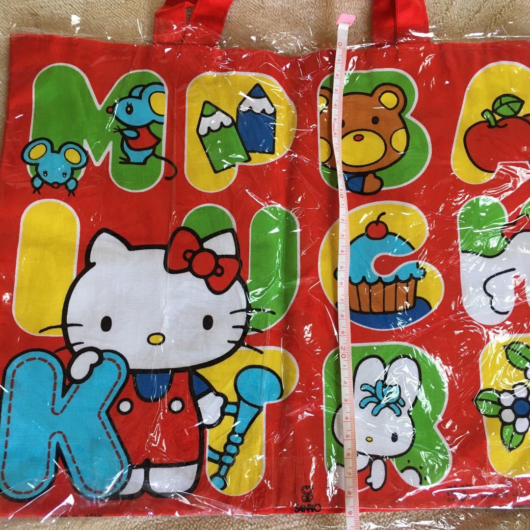  lesson bag tote bag Sanrio retro Sanrio Kitty Hello Kitty school school ... Club . red bag rare kindergarten child care 